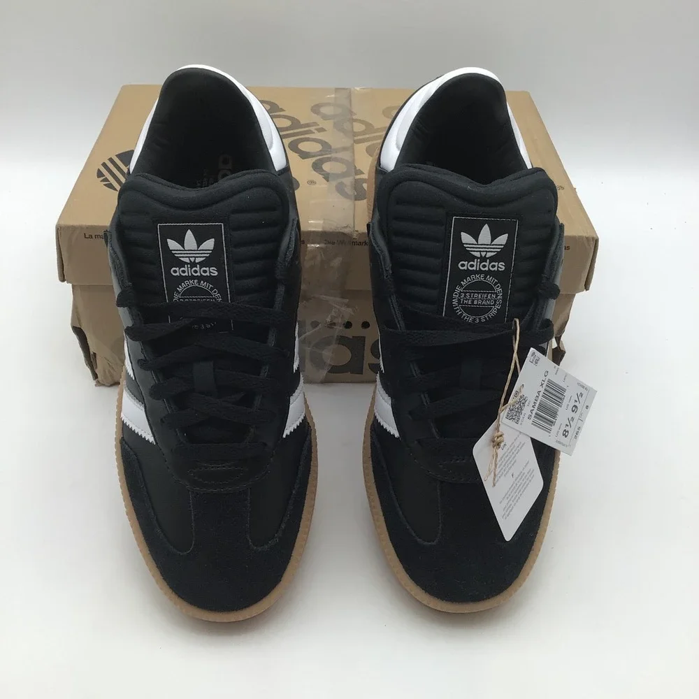 Adidas Samba XLG Mens Size 8.5 Black White Gum Platform Sneakers IE1379 NEW‎